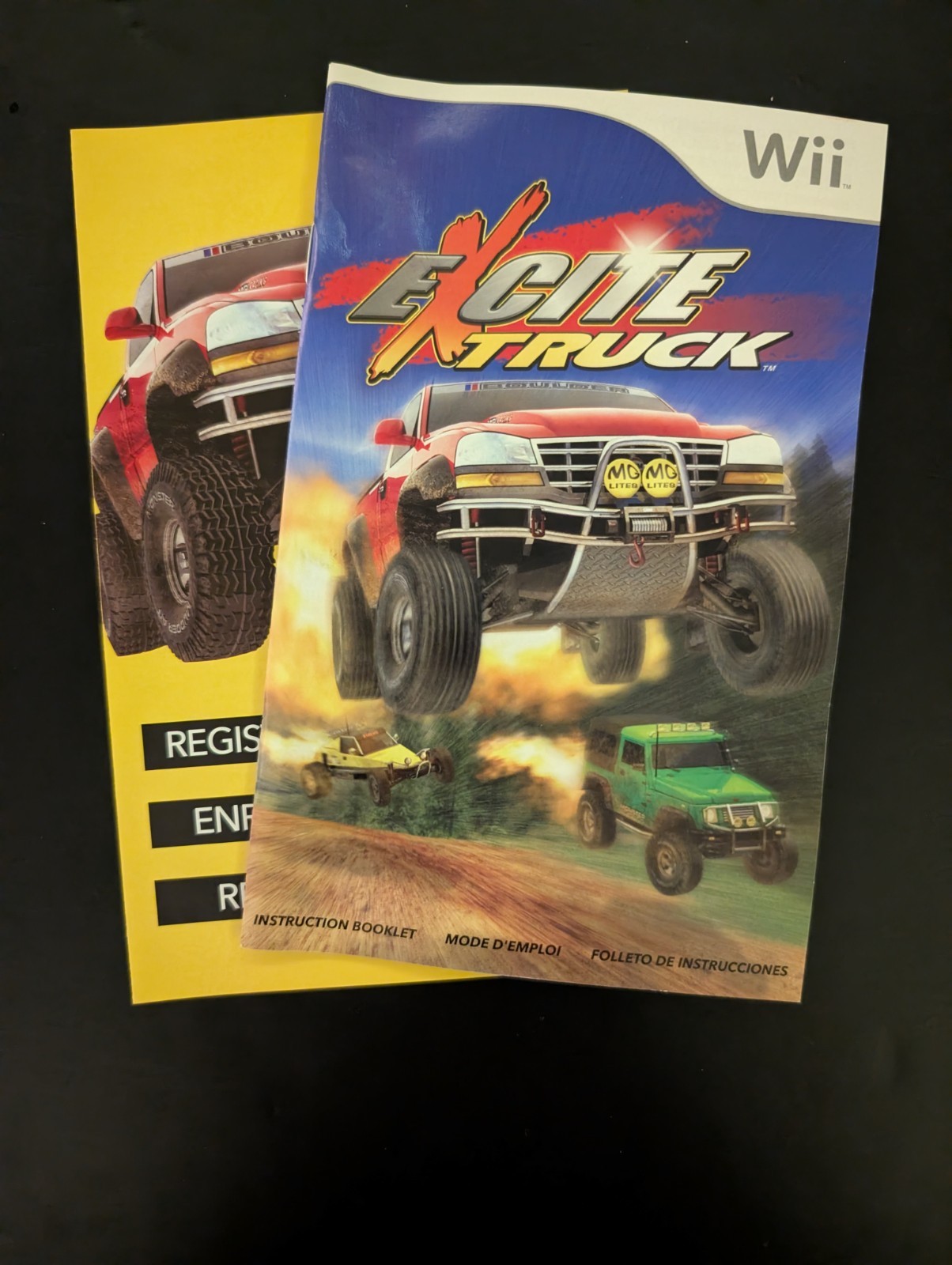 Excite Truck Nintendo Wii CASE MANUAL INSERTS ONLY Authentic Guaranteed