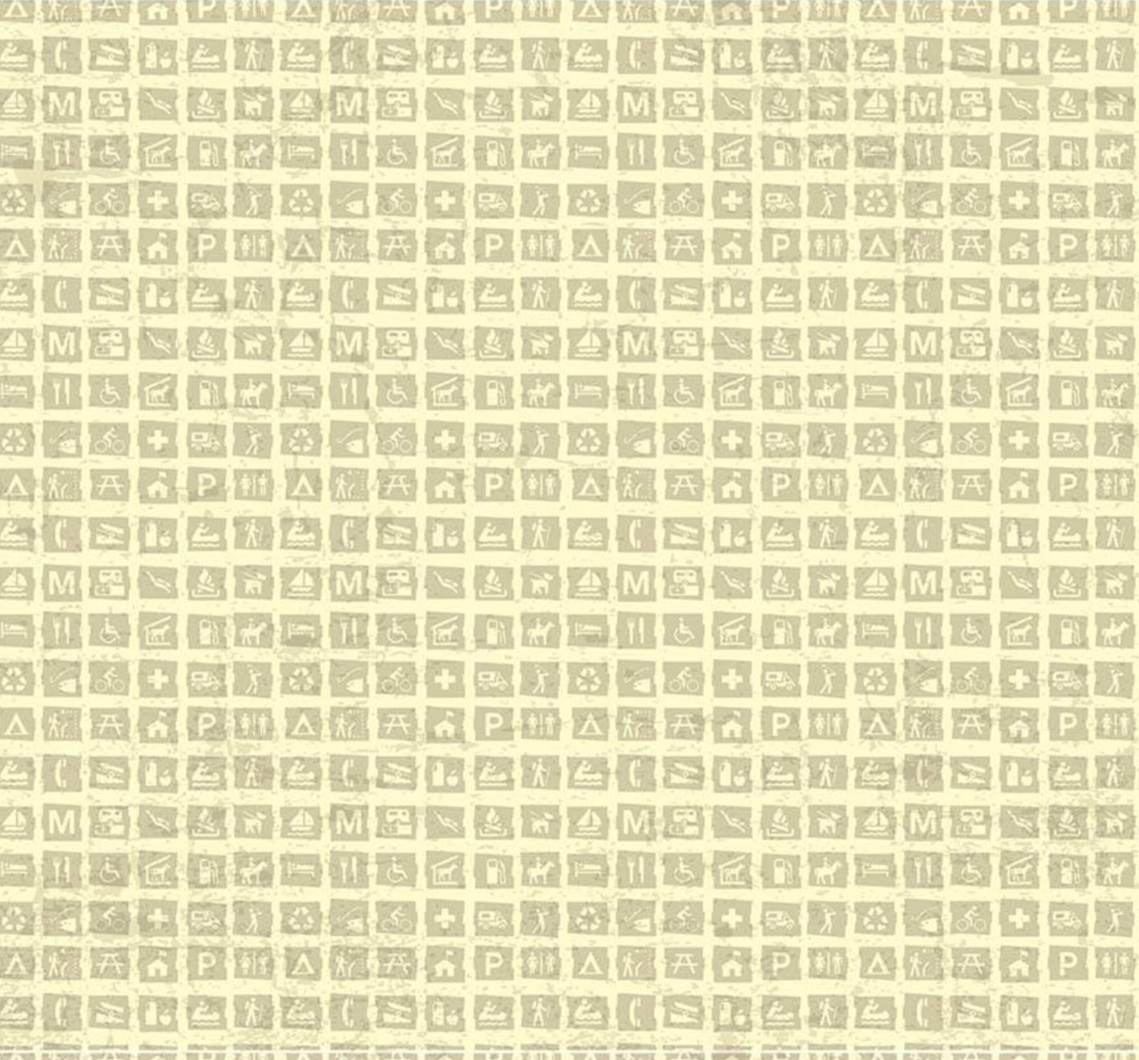 National Parks Signs Cream Fabric by Riley Blake 100% Cotton 18" x 44"
