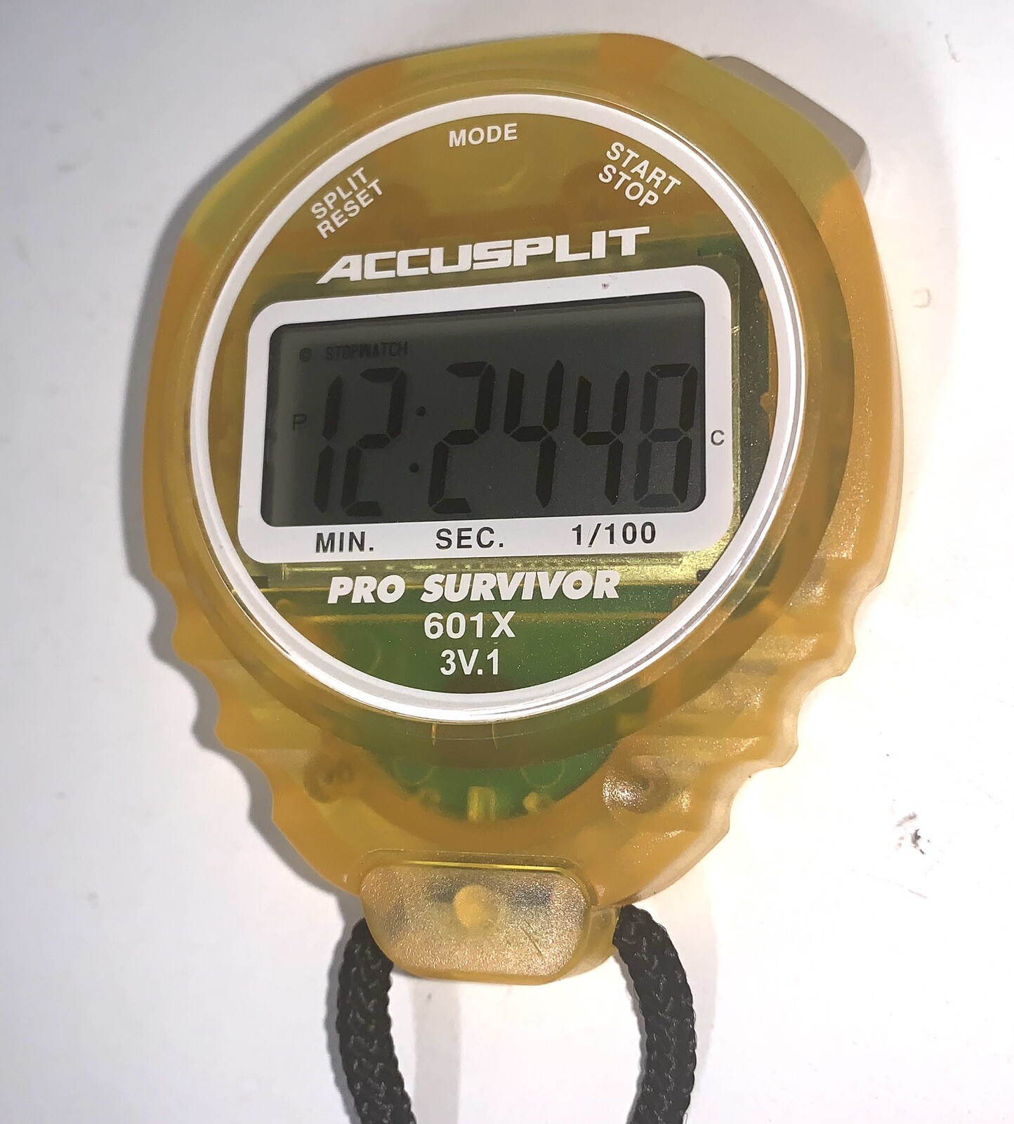 Accusplit Yellow Pro Survivor 601x 3V.1 Stopwatch Timer