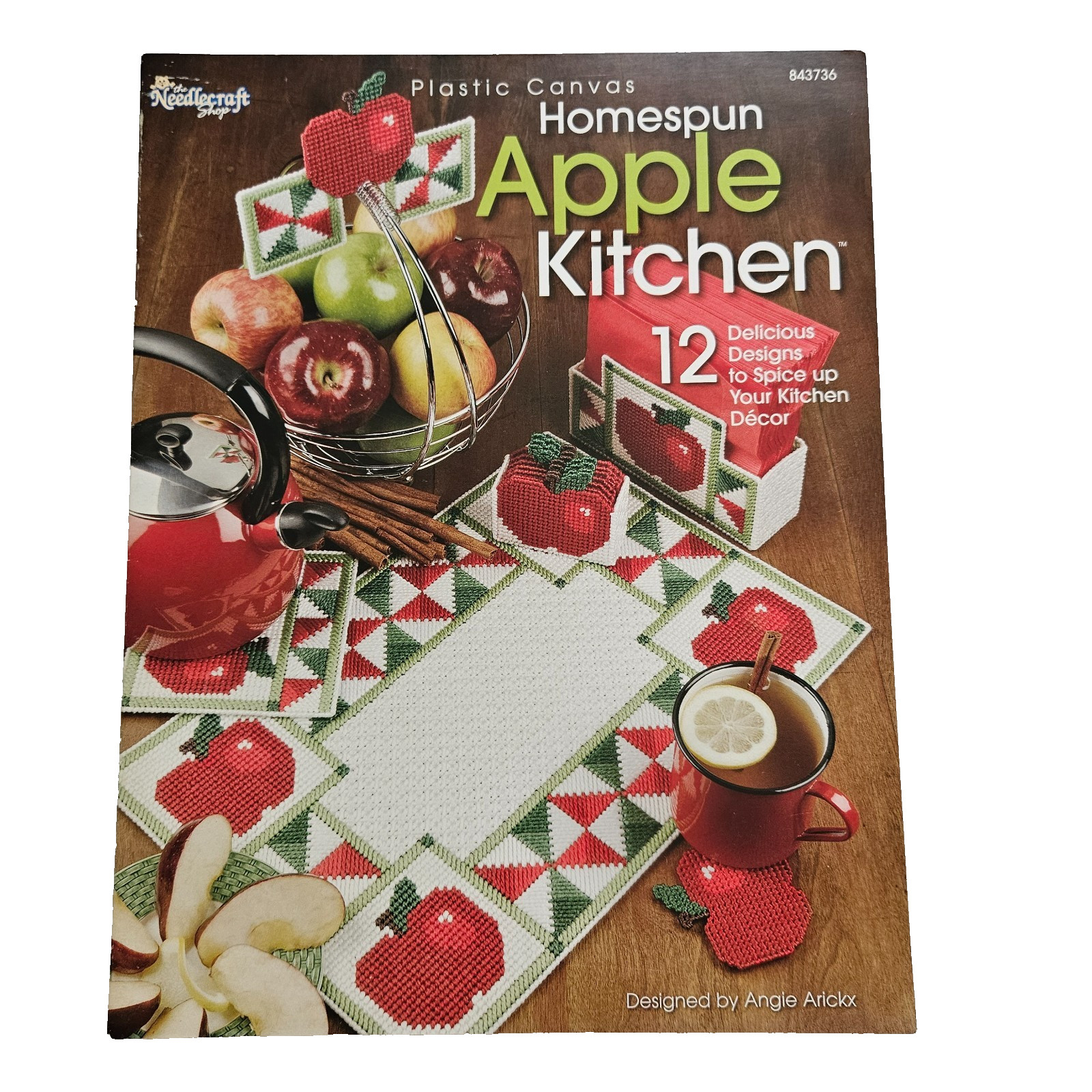 Plastic Canvas Homespun Apple Kitchen 12 Designs Country Cottage Patterns