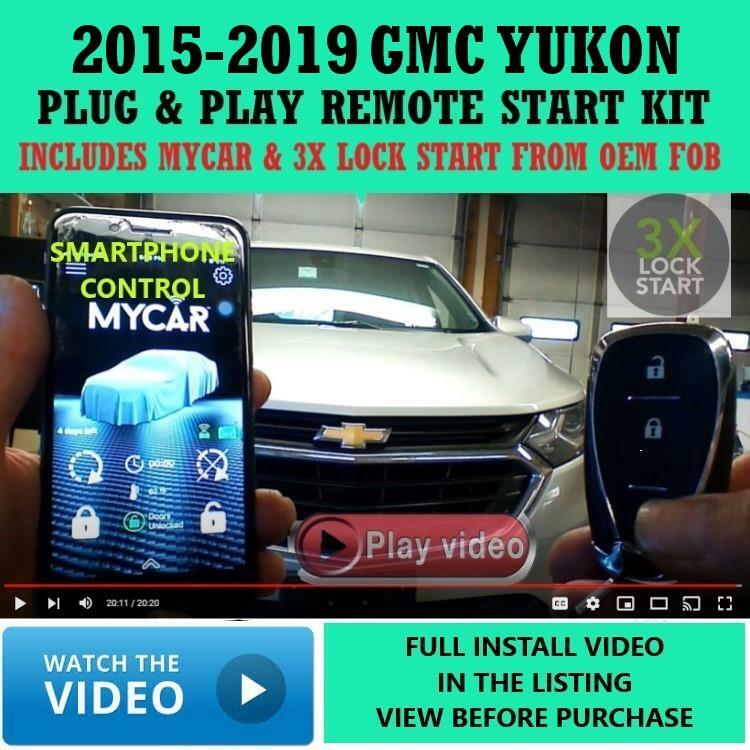 3X LOCK PLUG & PLAY REMOTE START LINKRLT3 APP GMC YUKON 2015-2019