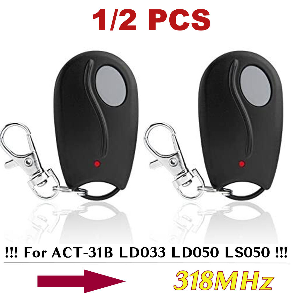 2 For Linear Megacode ACT-31B ACP00879 Mini Key Chain Garage Door Remote Control