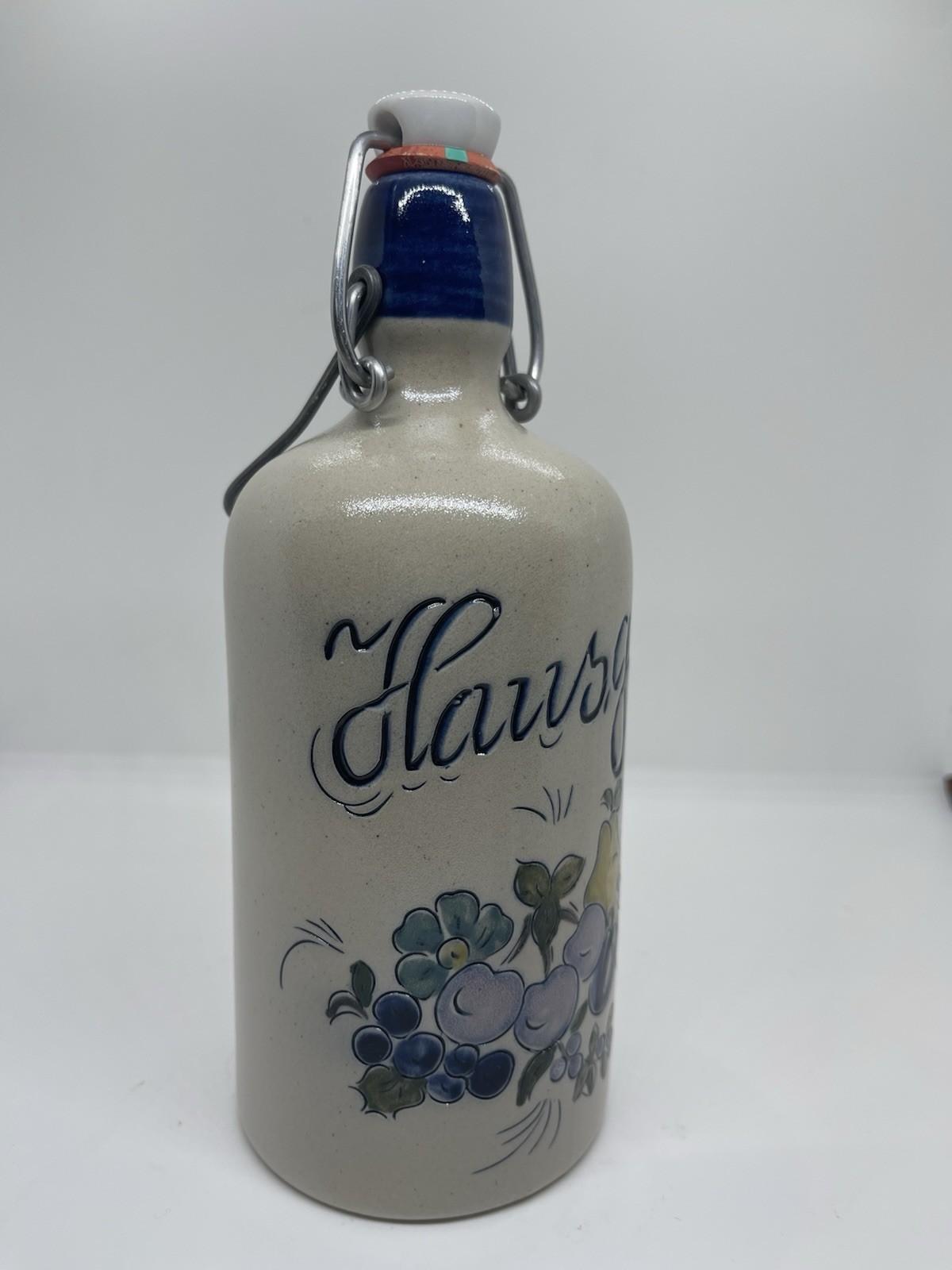 Vintage German Salt Glazed Stoneware Spirits Bottle