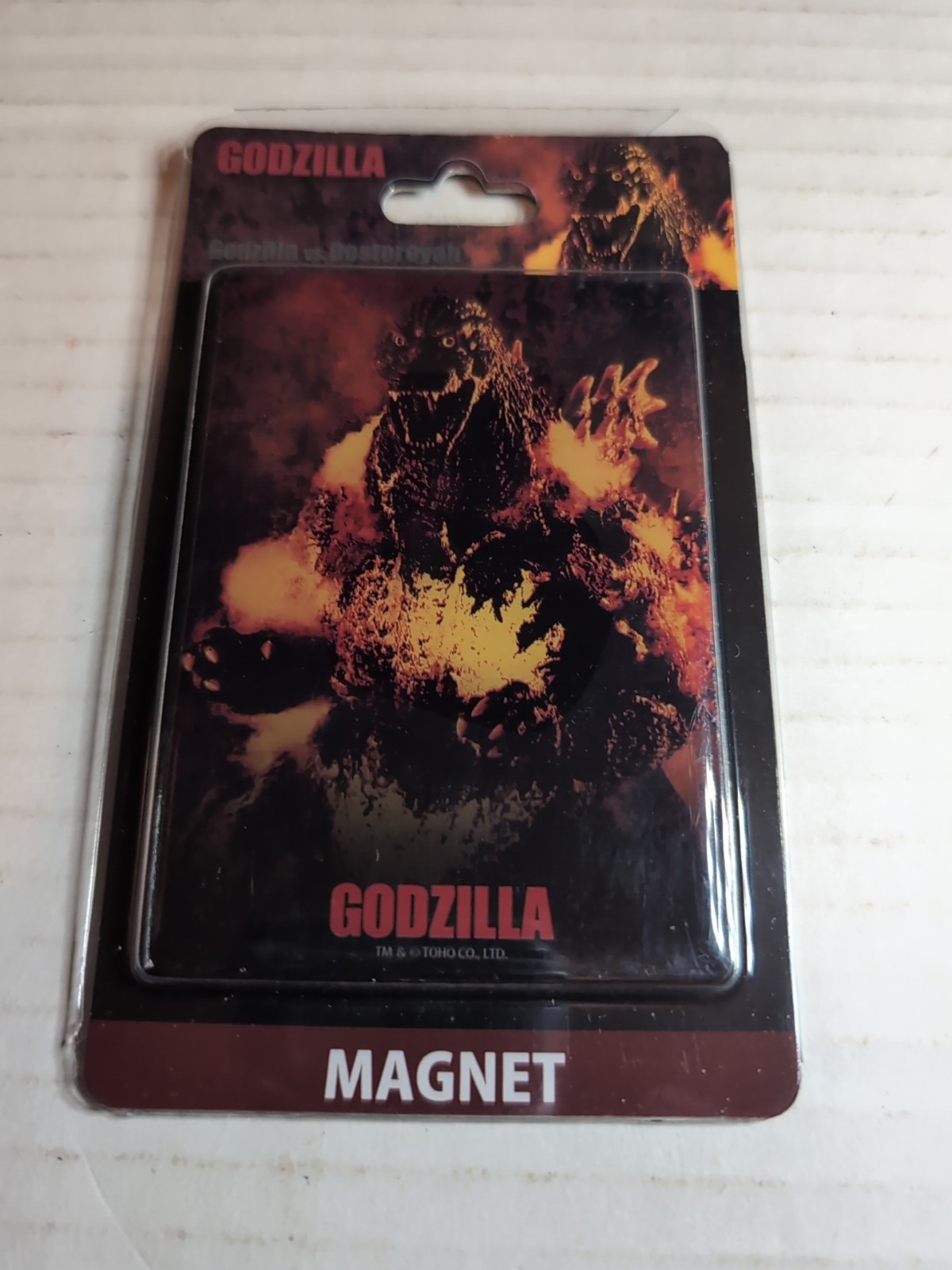 Godzilla Fridge Magnet Japan  4" X 2 3/4" Inch NEW Sealed #5