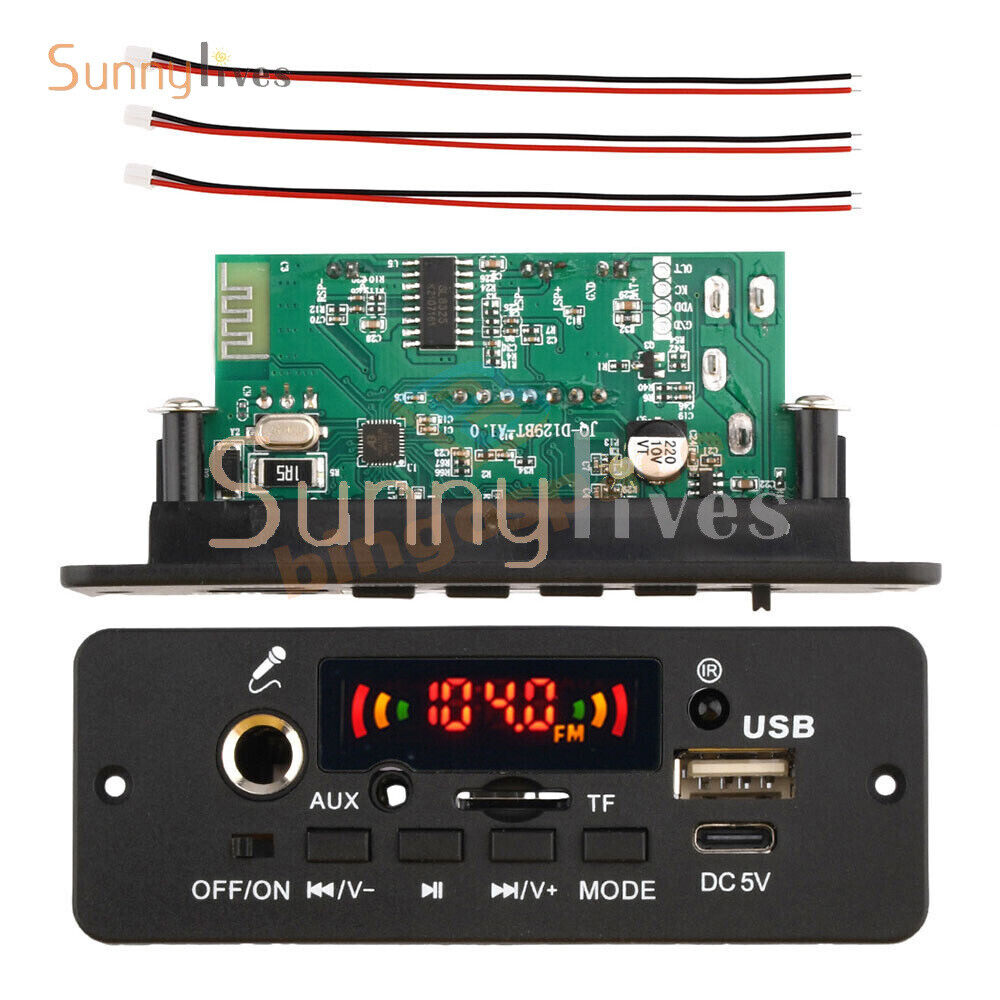 DC5V MP3 Player Amplifier Bluetooth MP3 Decoder Board Car Music Player FM Radio