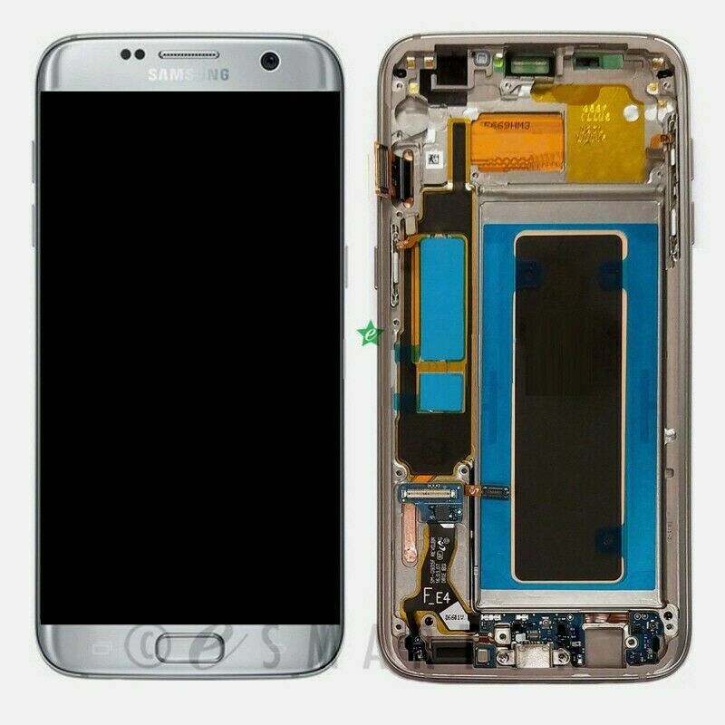 OEM Samsung Galaxy S7 Edge G935 G935V/A LCD Screen Touch + Frame Assembly Silver