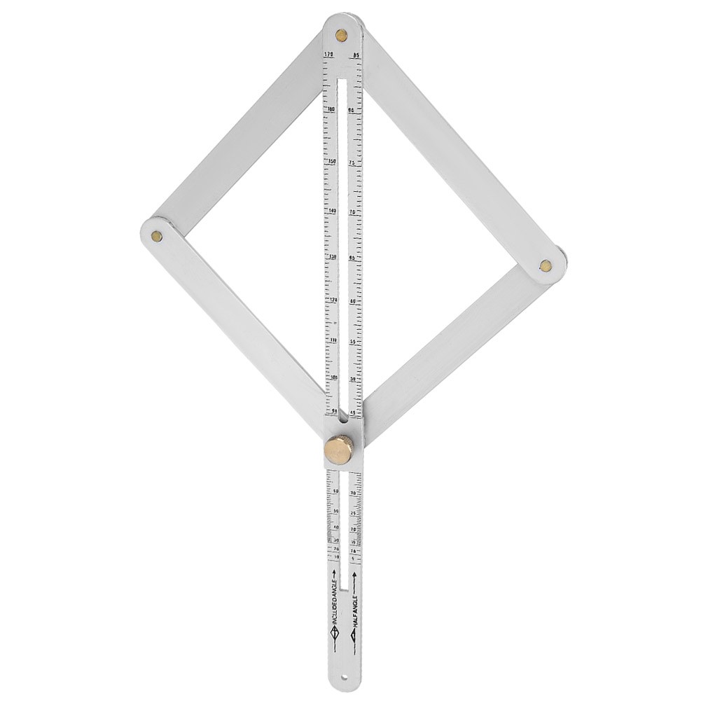 4-Fold Corner Angle Finder Goniometer Ruler For Ceiling Profiling