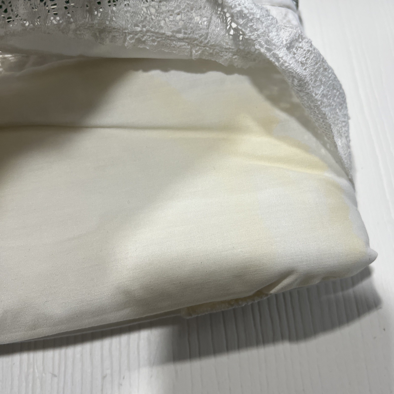 Laura Ashley White Lace Sham ︱(1) ︱PLEASE READ DESCRIPTION
