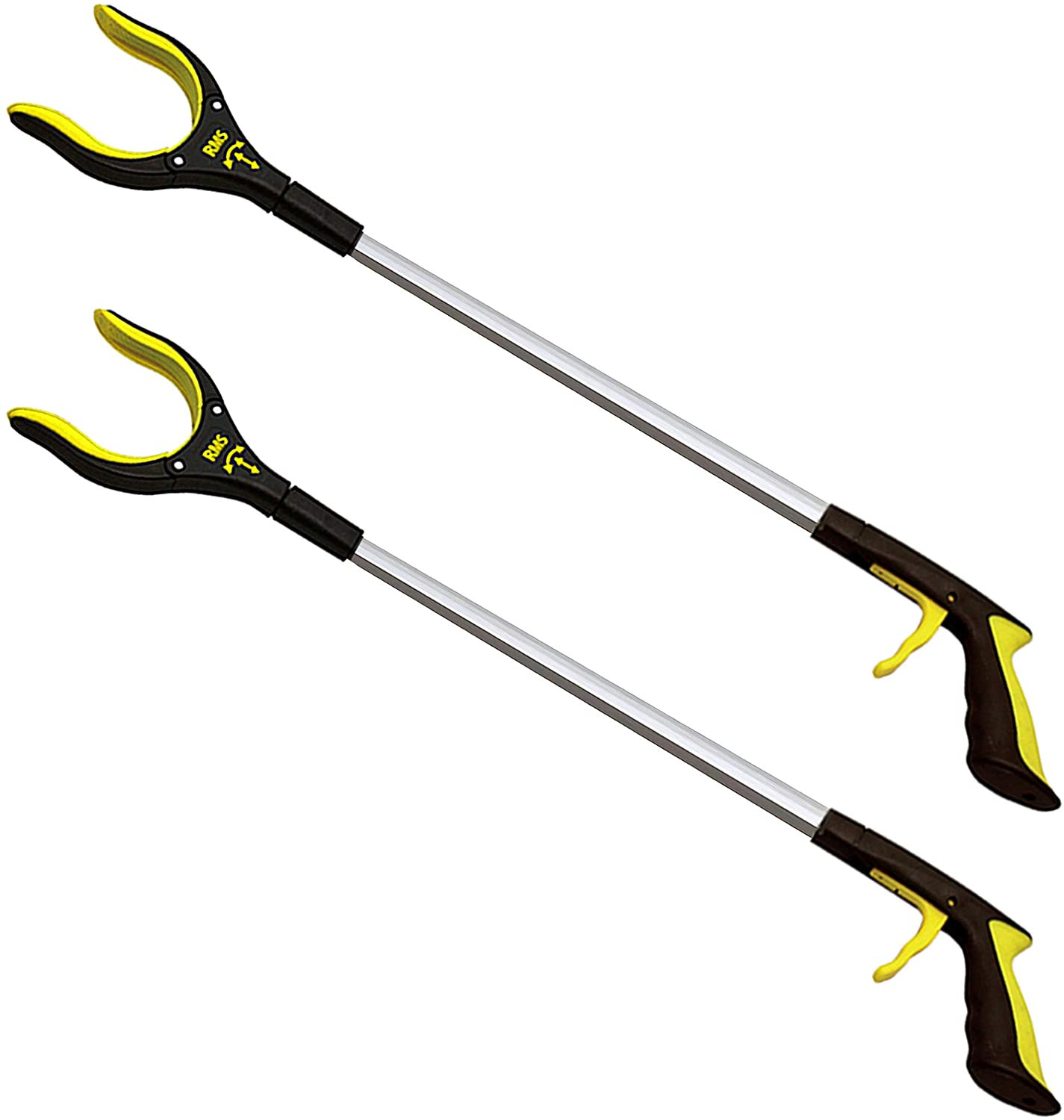 2-Pack 32 Inch Extra Long Grabber Reacher with Rotating Jaw - Mobility Aid Reach