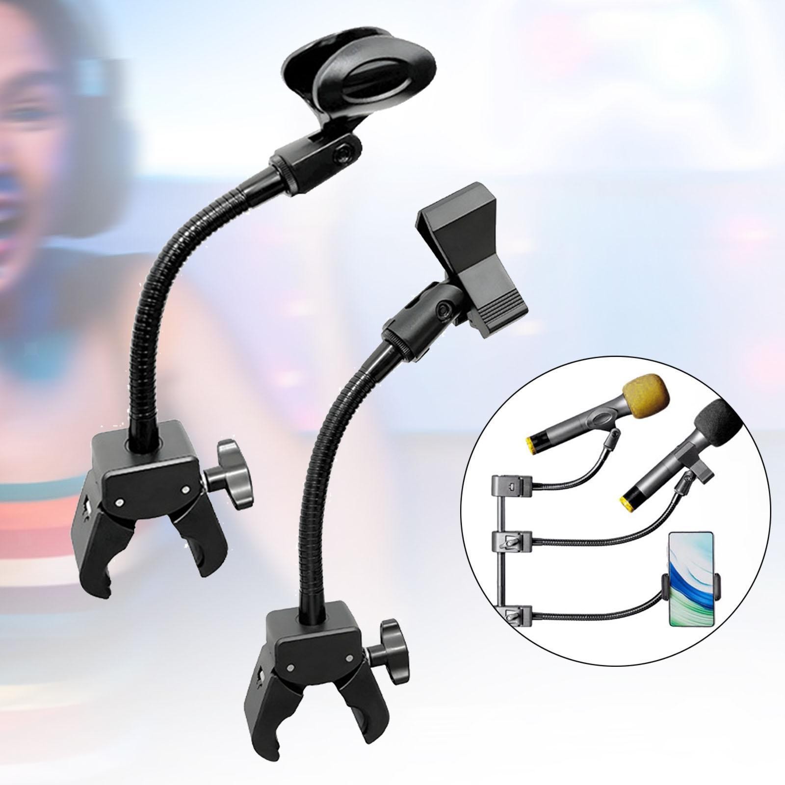 360° Adjustable Mic Holder Gooseneck Mic Stand Gooseneck Microphone Holder for