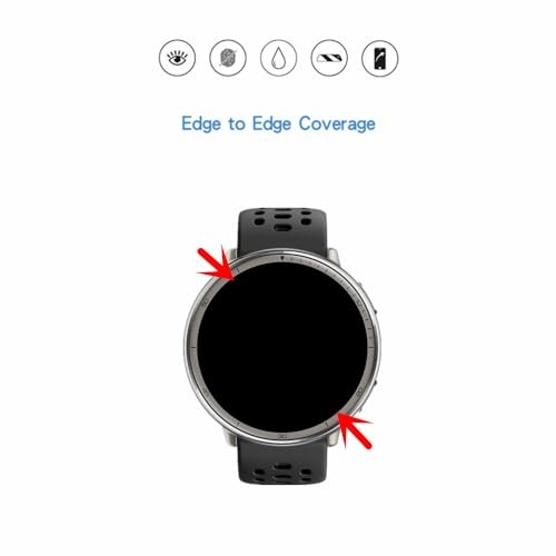 Screen Protector Compatible for Amazfit Active 2 Round Smartwatch, TPU HD