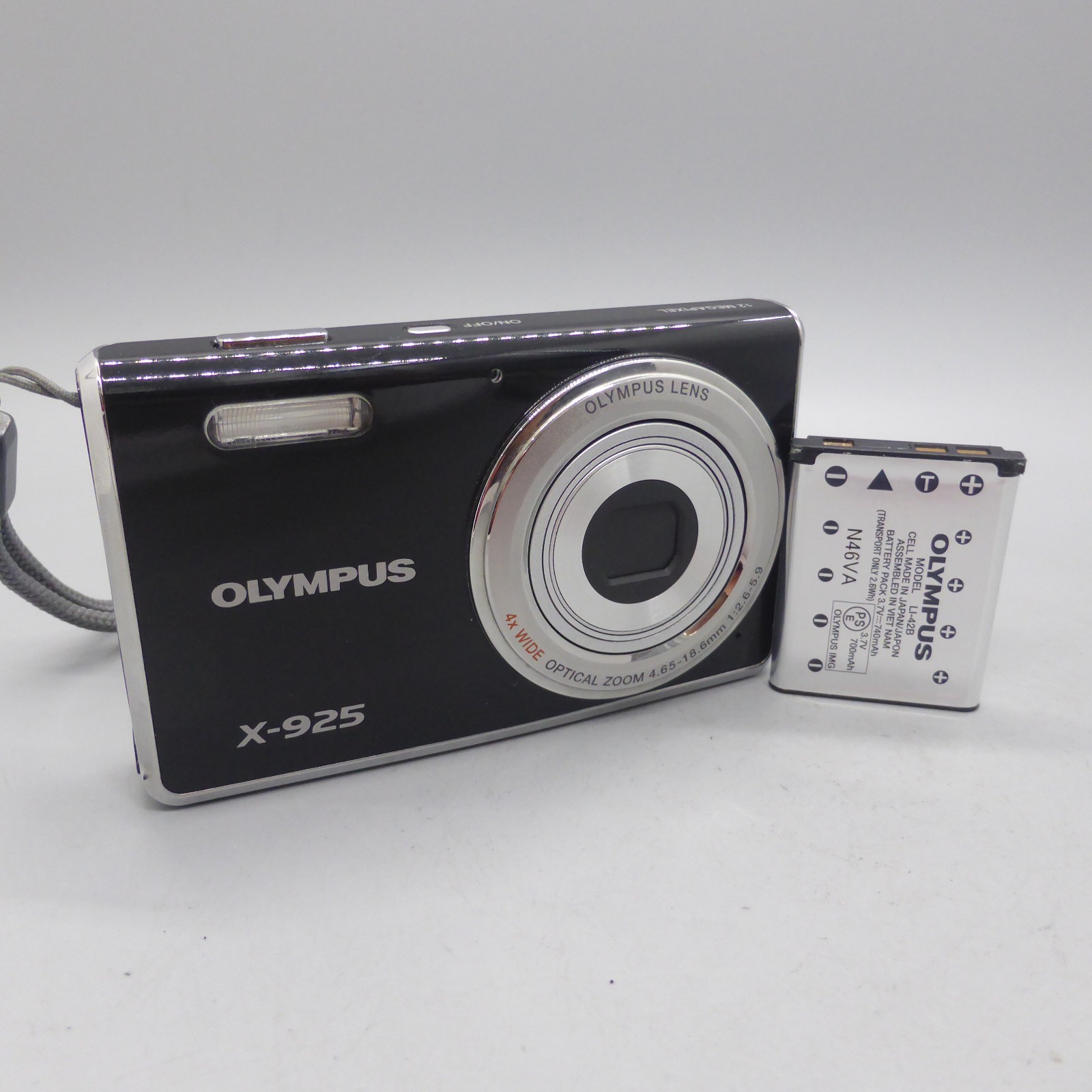 Olympus Digital Camera X-925 12.0MP Black Tested