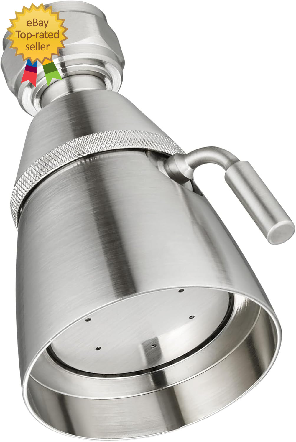Shower Head Brass High Flow Shower Sprayer Head Adjustable Angle and Water Flow
