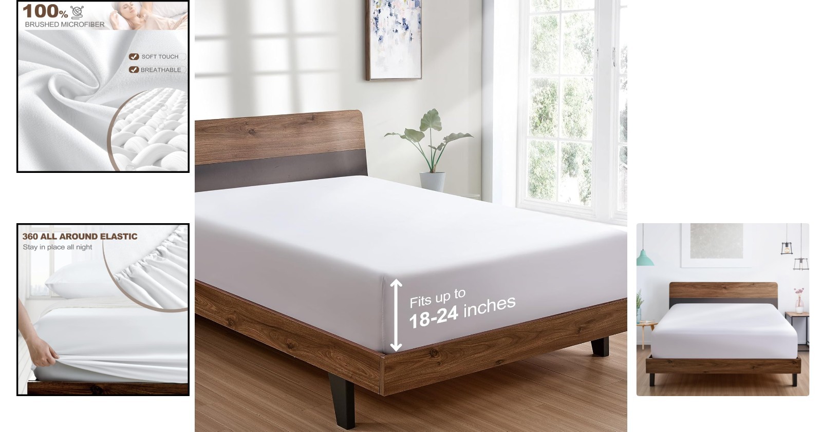 Twin XL Fitted Sheet by Hotel Quality Ultra Soft Microfiber