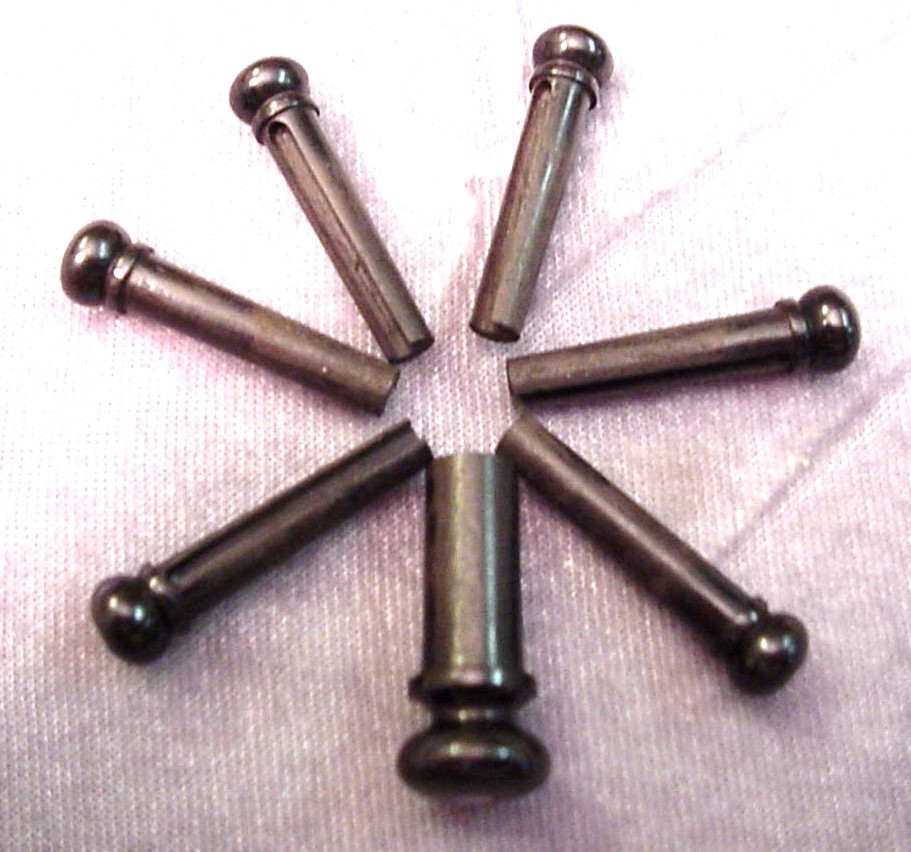 BEAUTIFUL SET OF EBONY and PEARL ACOUSTIC GUITAR PARTS
