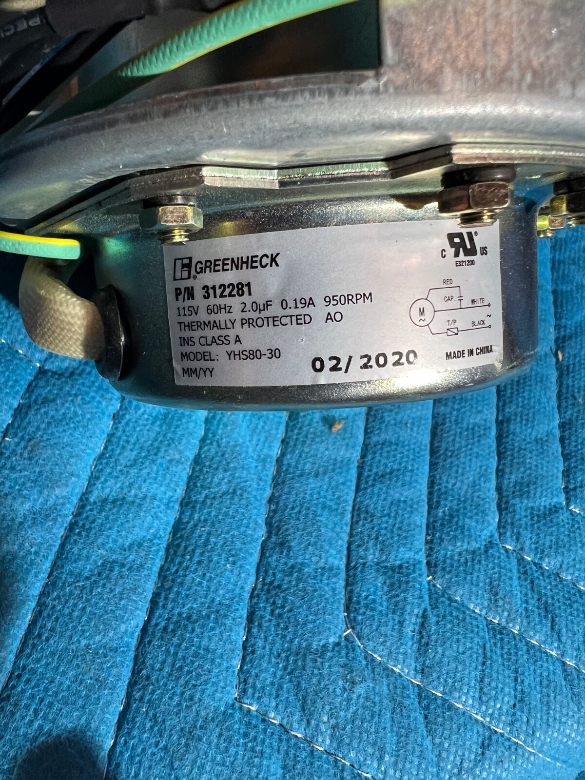 Dayton 312281 Replacement Motor Greenheck (S1F6)