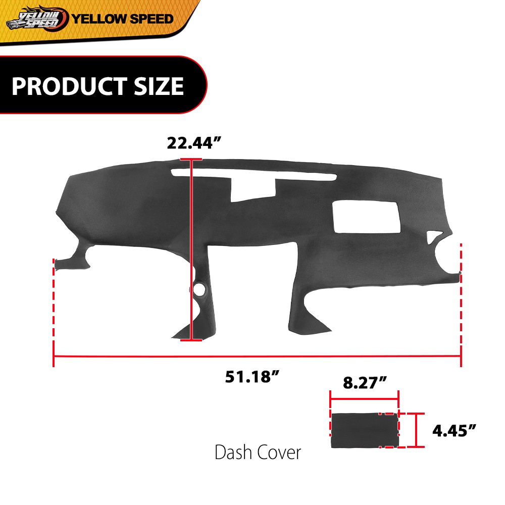 Fit For 2006-2013 Lexus IS250 IS350 Dashboard Dash Cover Cap Overlay Black