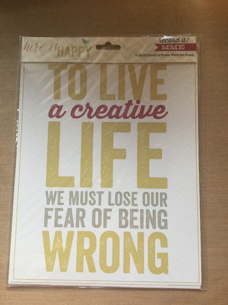 My Minds Eye Record it Here is Happy Word Art Sheets 8 by 10 Inch