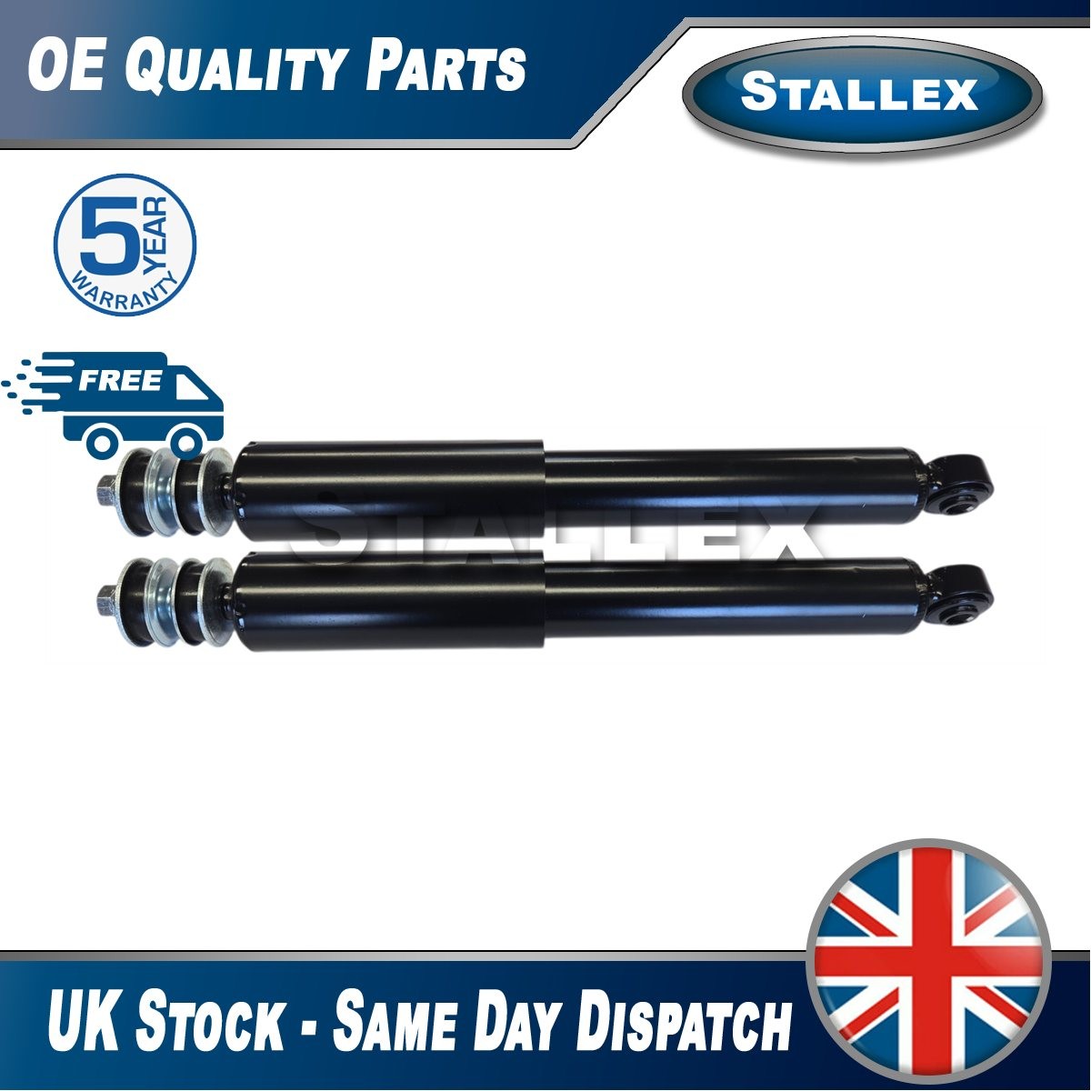Fits MG MGF 1995-2002 1.8 2x Shock Absorbers Rear Stallex RPD000180