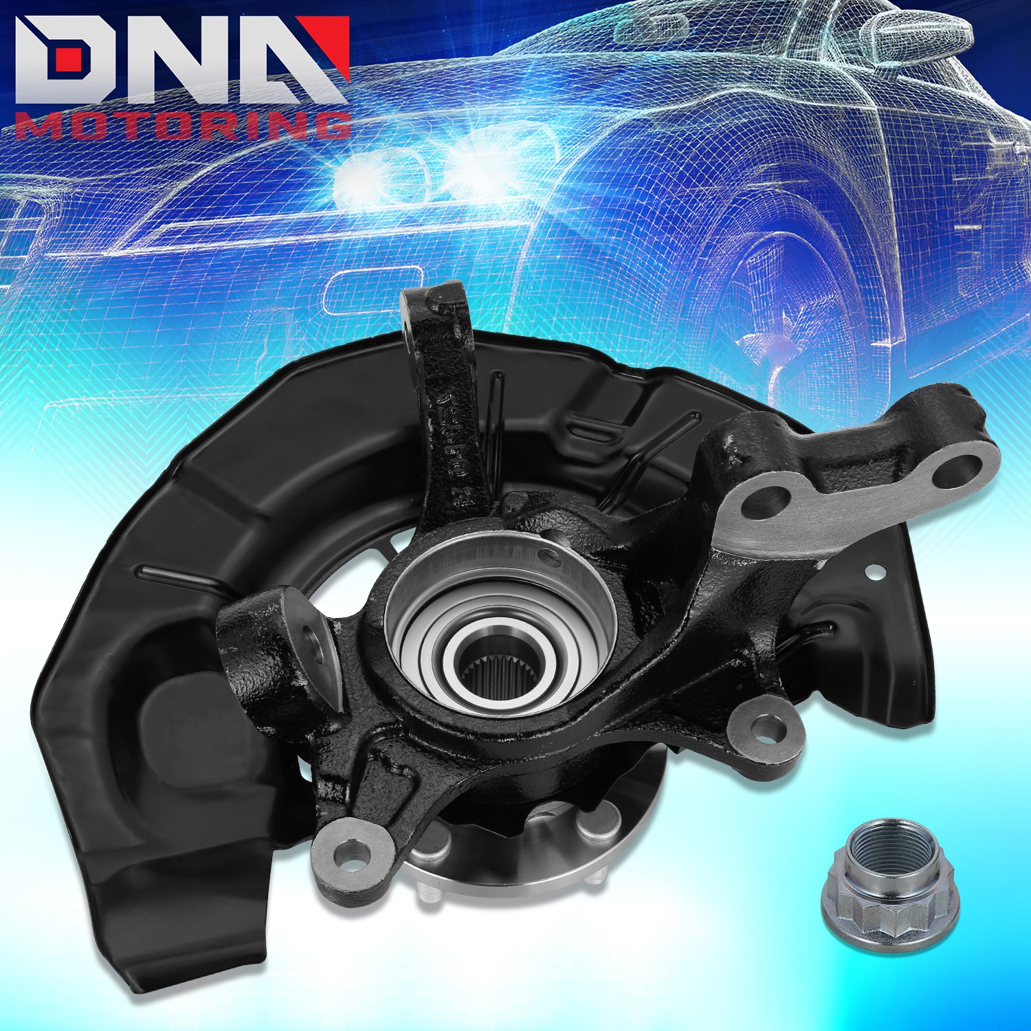 For 2004-2009 RX330 RX350 RX400h Highlander FWD Front Left Side Loaded Knuckle