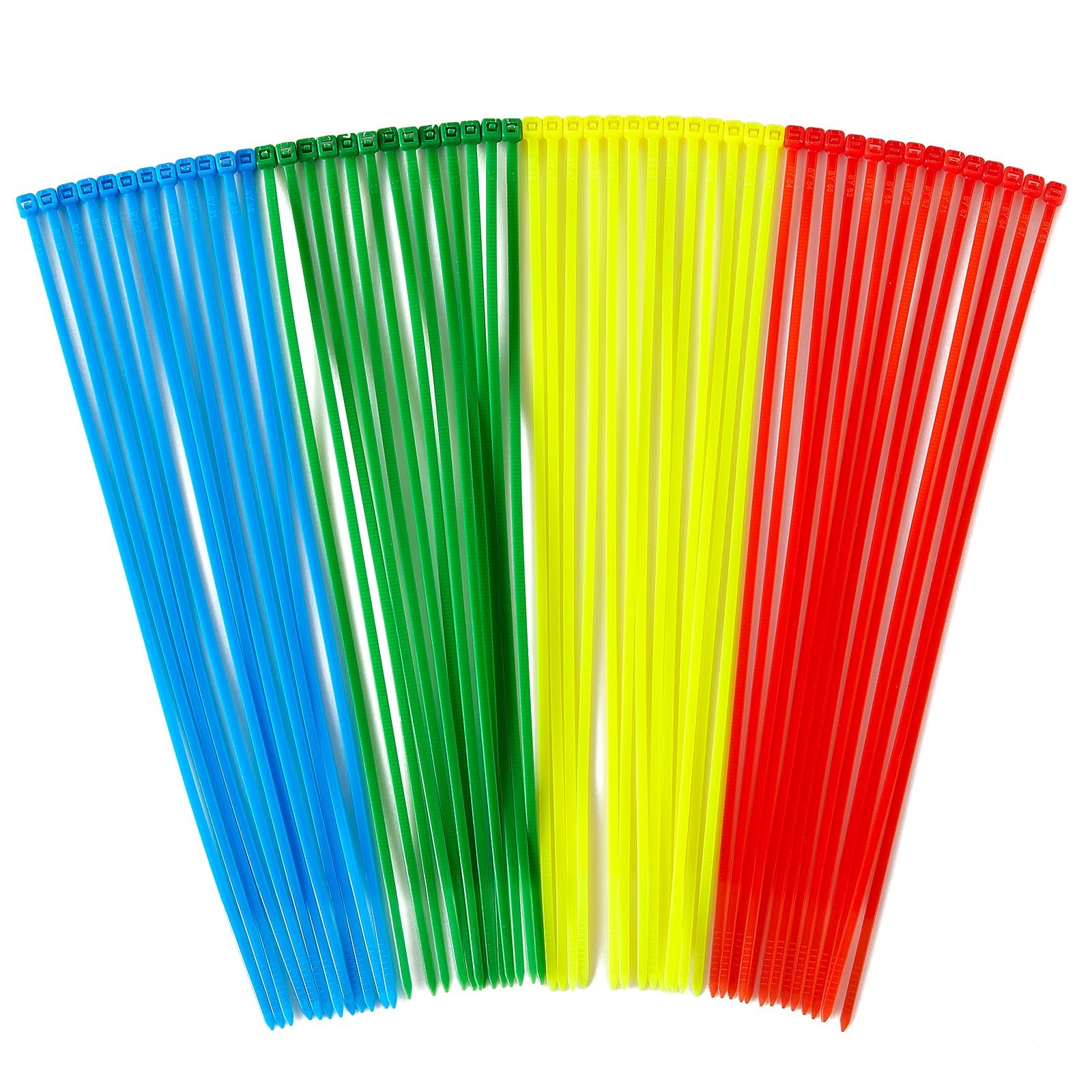 400 PCS Small Colored Zip Ties 4 Inch Multi-Color Nylon Self-Locking Zip Ties