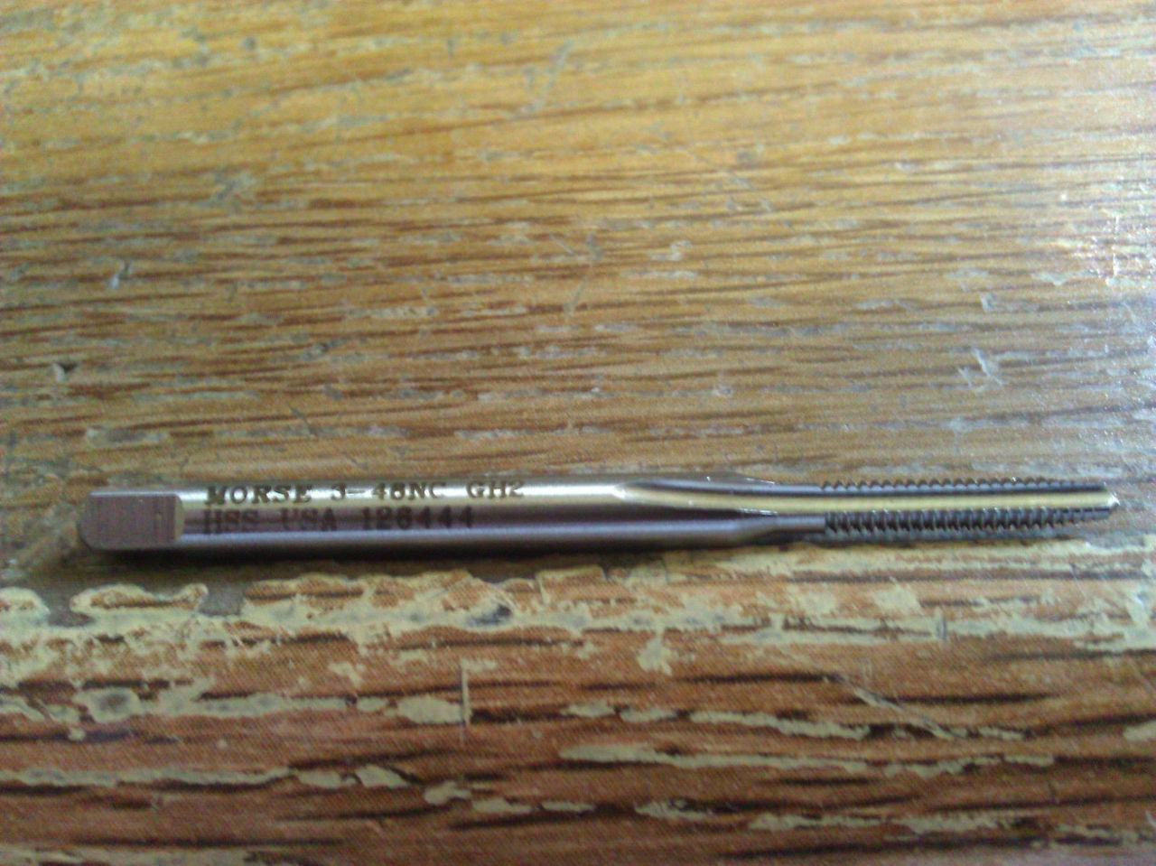 3-48 GH2 HIGH SPEED STEEL 3 FLUTE PLUG TAP ***Made in USA***