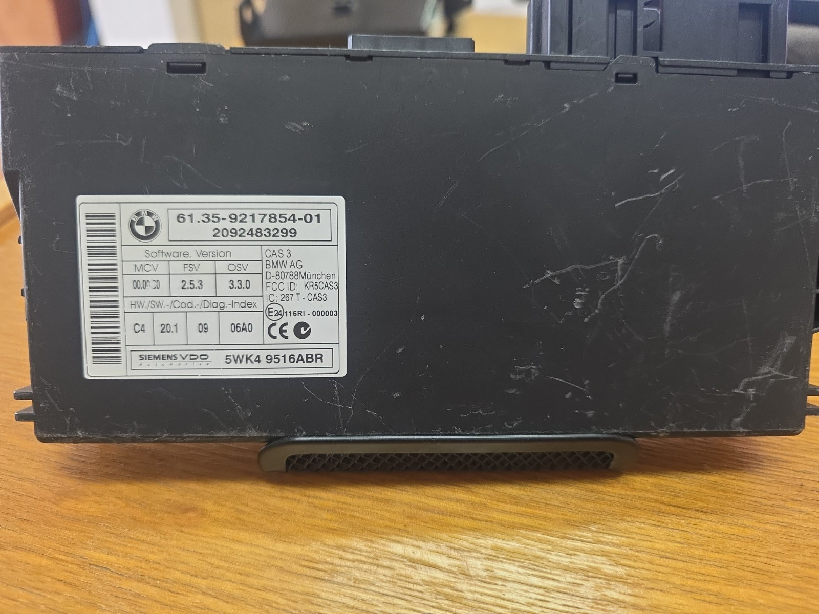 BMW CAS3 Module 6943814 OEM Immobilizer – E90 E60 X5 5DK