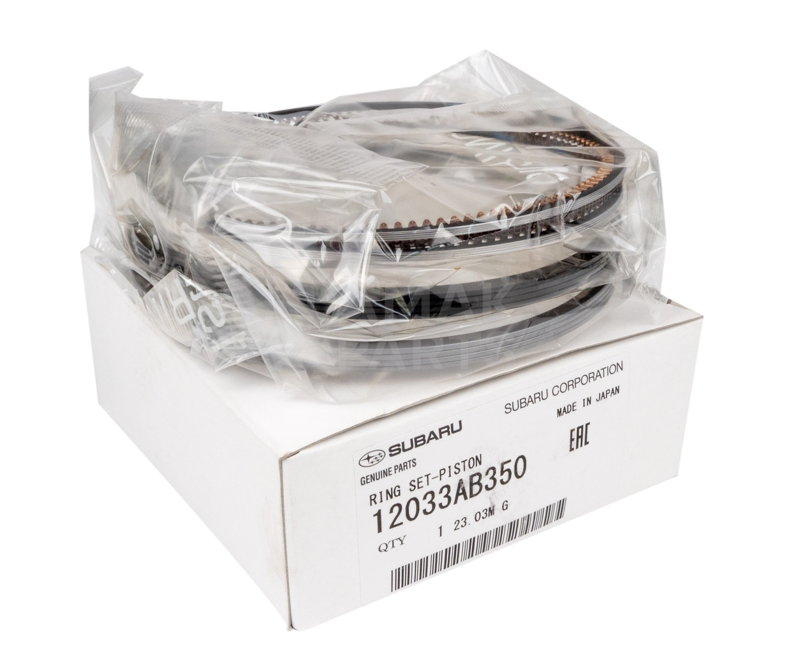 Genuine OEM Piston Rings set 0.25 for Subaru Forester Impreza Legacy 12033AB350