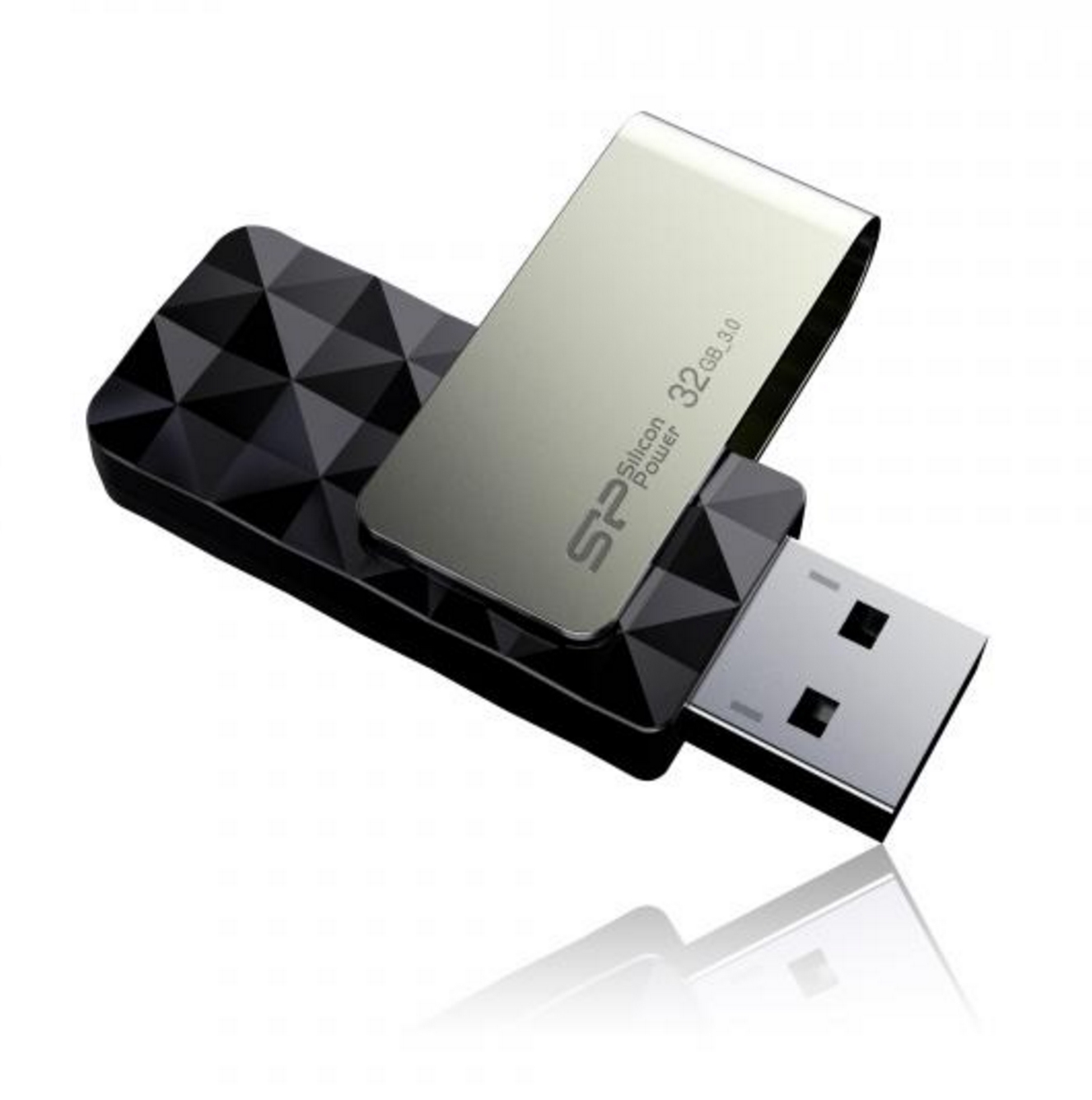 32GB Silicon Power B30 Blaze USB3.0 Flash Drive Swivel Style Black
