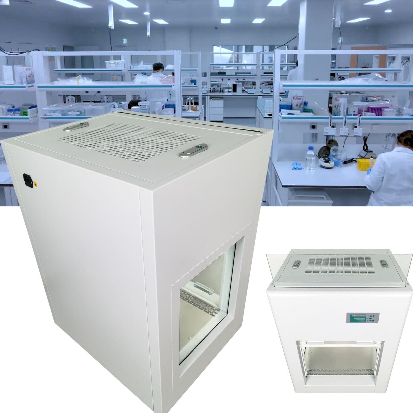 Samples Protective Cabinet 3 um Mini Laminar Flow Cabinet LED Cleaning Table