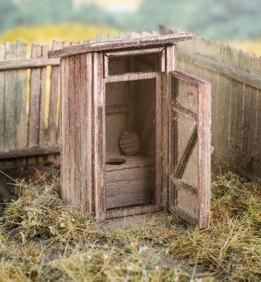 HO Scale Accessories - 98501 - Outhouse - Kit