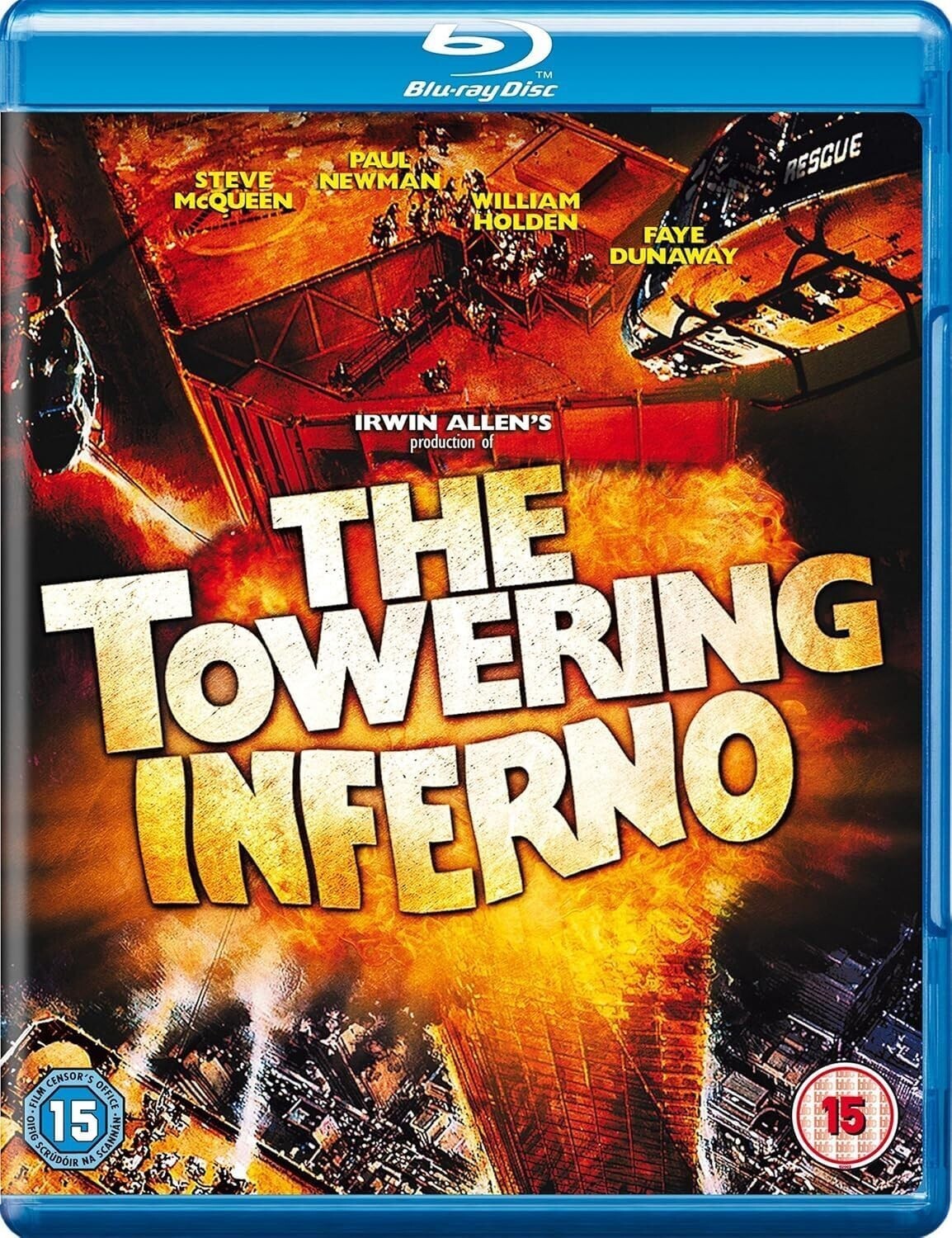 THE TOWERING INFERNO (1974) Paul Newman Steve McQueen Blu-Ray BRAND NEW