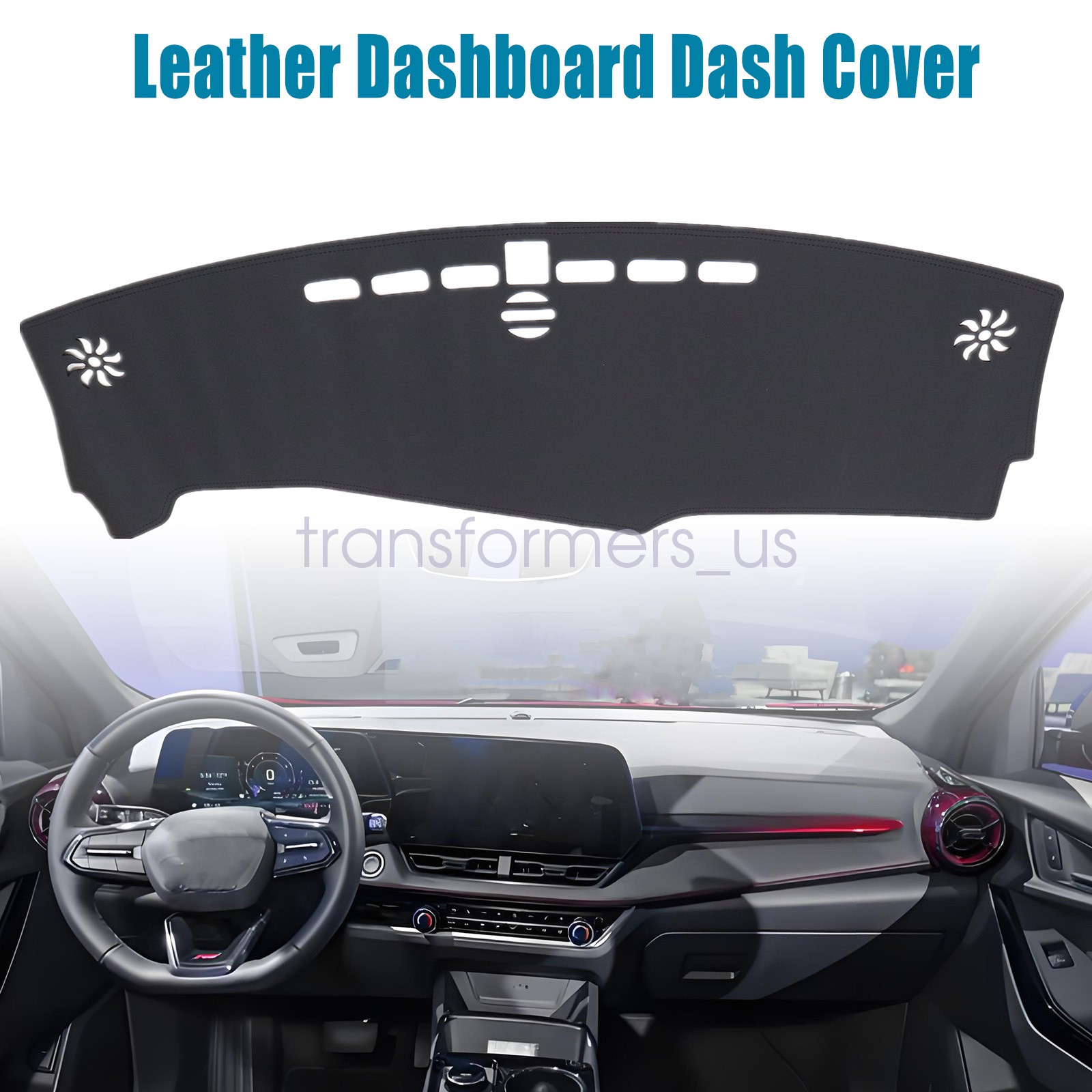 Leather Dashboard Dash Cover Dashmat Mat Carpet For 2025-2026 Chevy Equinox