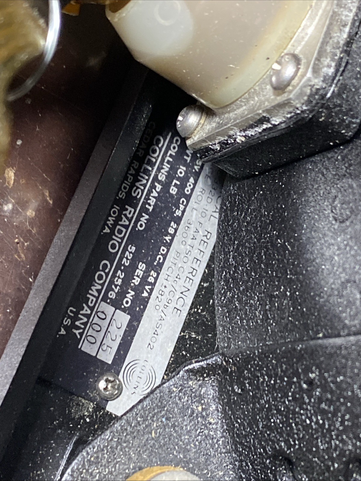 Repaired 522-2576-000 Collins 332D-10 Vertical Reference Gyro