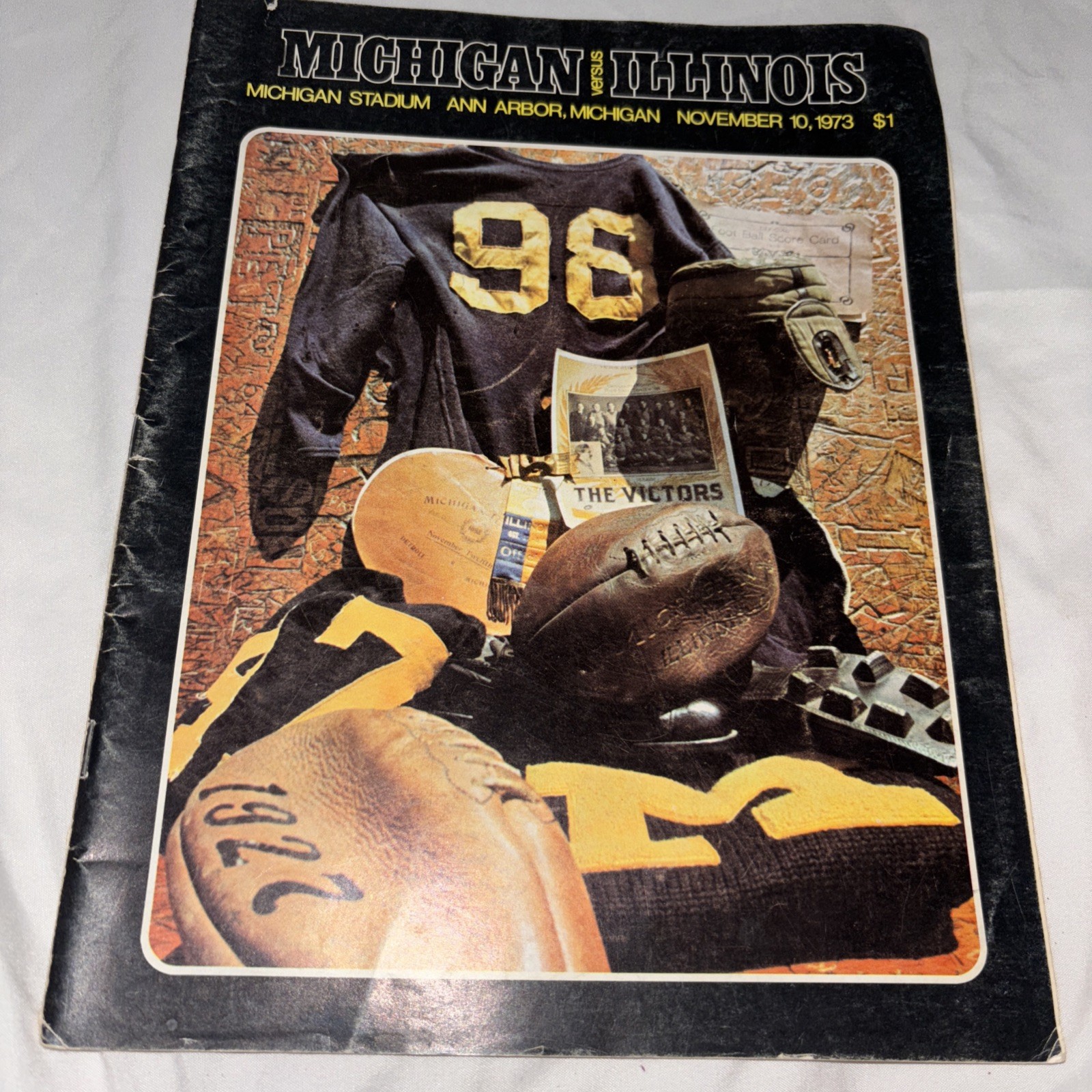 University of Michigan Football Program vs Illinois Nov. 10, 1973
