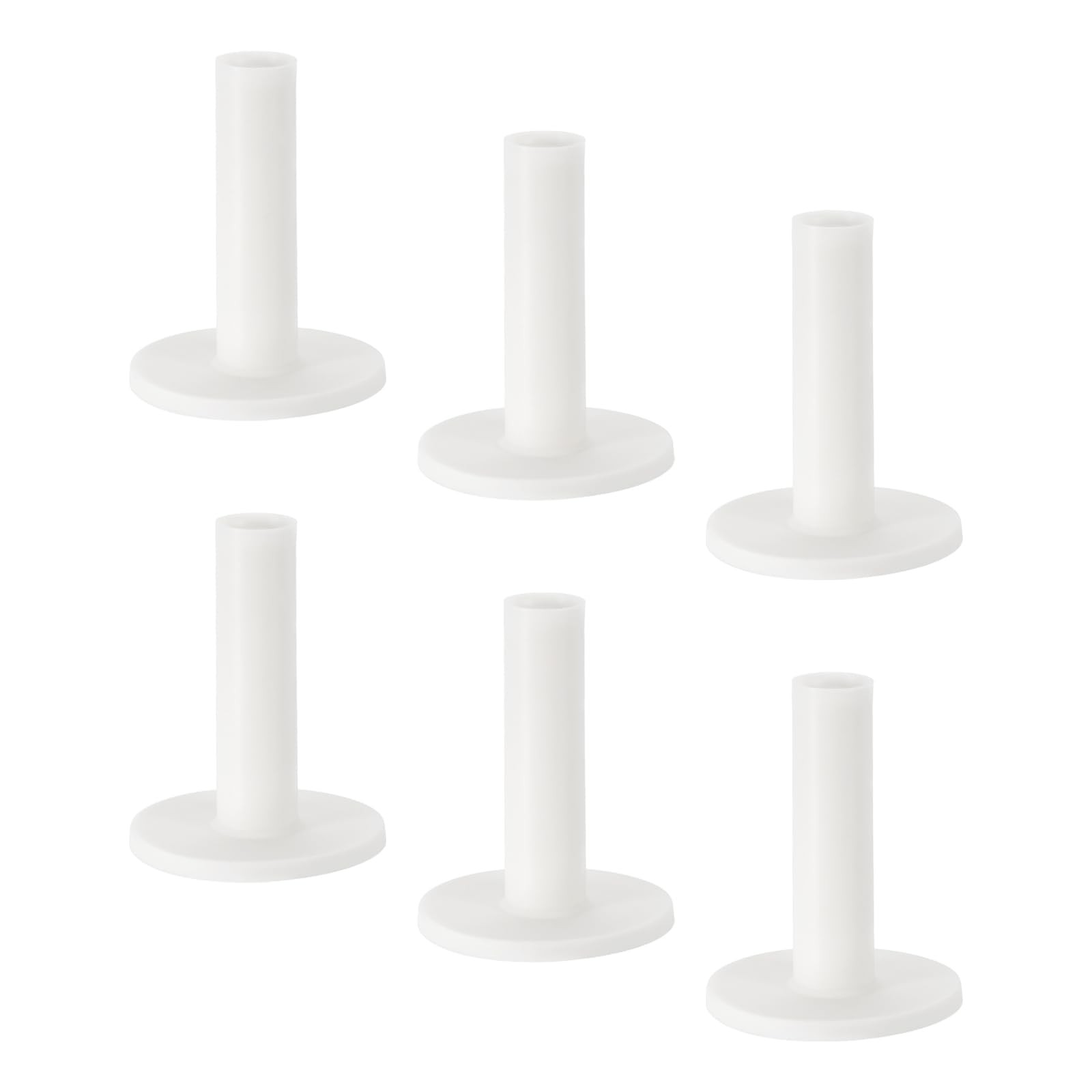 PATIKIL 2.8 Inch Rubber Golf Tee, 6 Pack Tall Training Inch, White