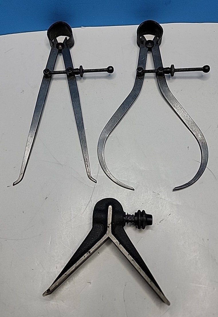 Vintage Craftsman OD & ID  Caliper Tools With Spring Joint - Machinist