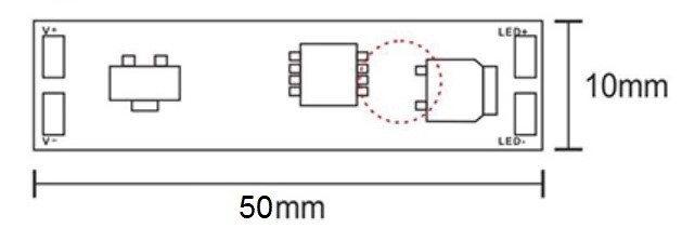 PIR CIRCUIT LED STRIPS SWITCH PRESENCE SENSOR
