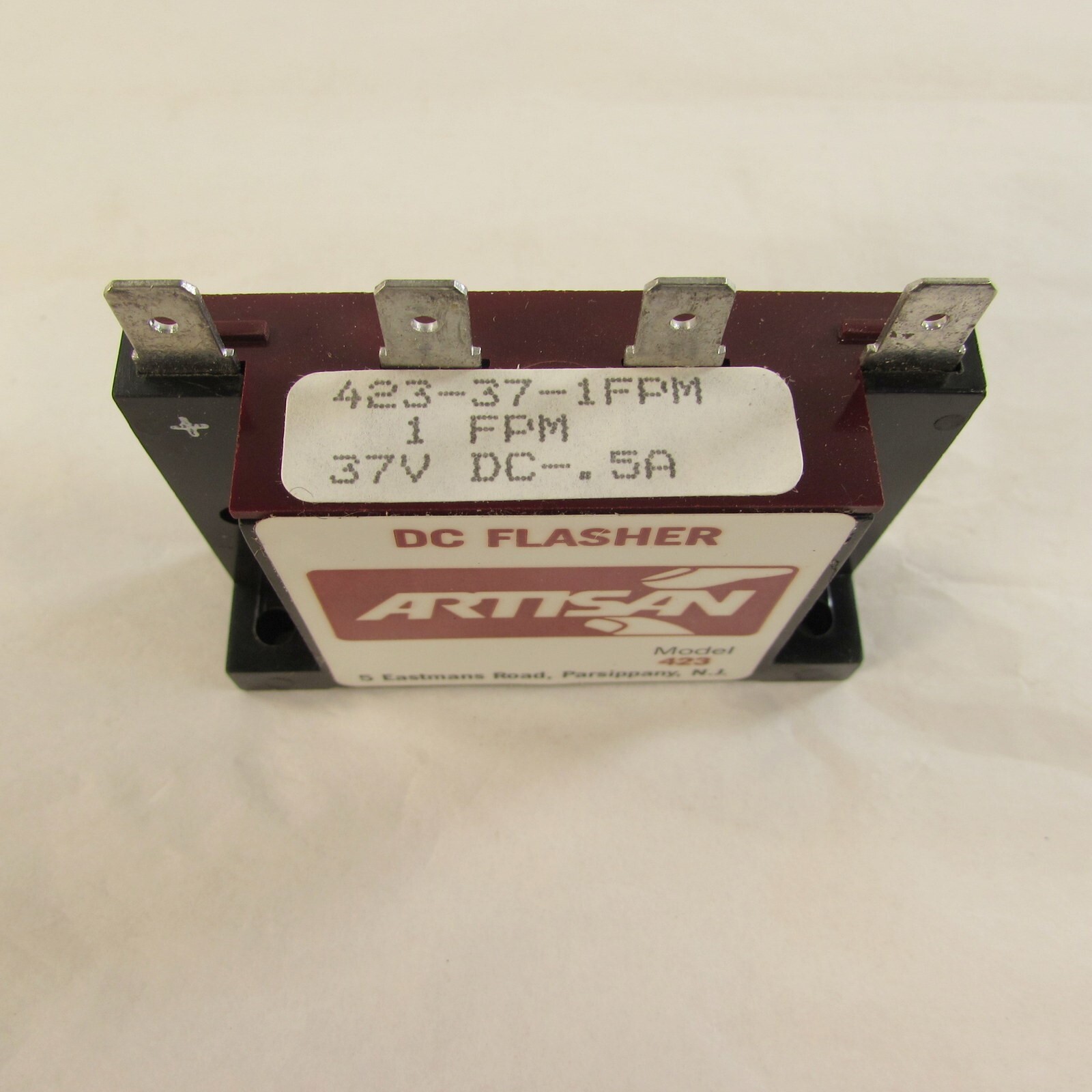 Artisan 423-37-1FPM Solid State Timer DC Flasher Relay 37VDC 0.5A NEW