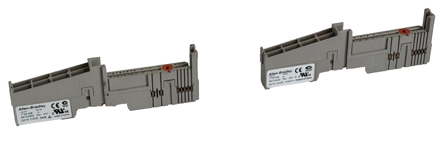 LOT OF 2 NEW Allen Bradley 1734-MB SER. A REV. A01 Terminal Base