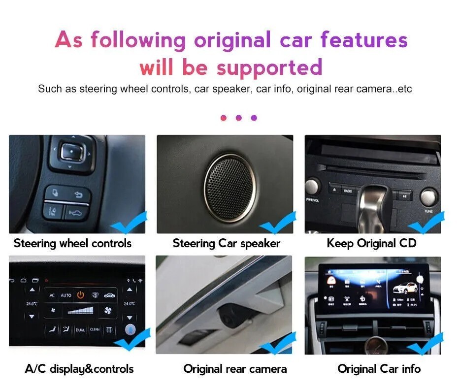 12.3" For Lexus RX 2016-2019 Car Stereo Radio Auto Android Carplay Navi 8+64GB