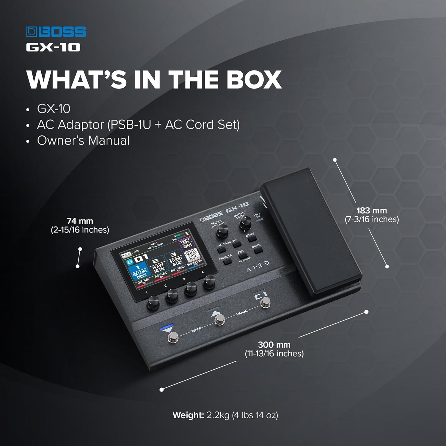 BOSS GX-10 Multi Effects Processor Guitar Pedal