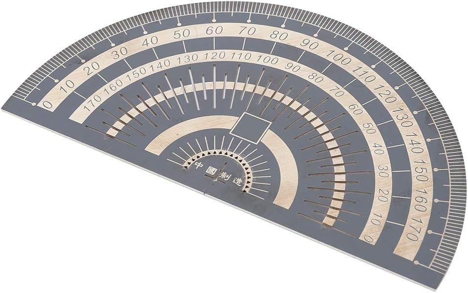 Precision Marking Protractor Stainless Steel Angle Finder Woodworking Hole