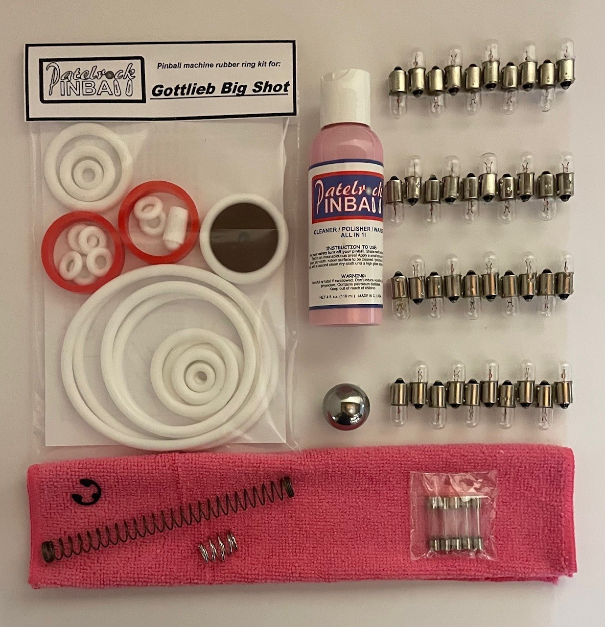 1974 Gottlieb Big Shot Pinball Machine Maintenance Tune Up Kit