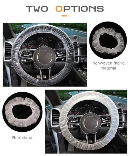 Disposable Steering Wheel Covers, Transparent Car Translucent-50pcs