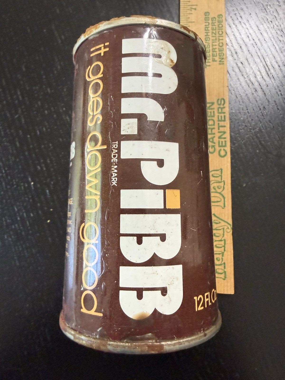 MR. PIBB Soda Pop Old Vintage 1970s 12 oz Steel Tin Metal Soda Can Coca-Cola MR