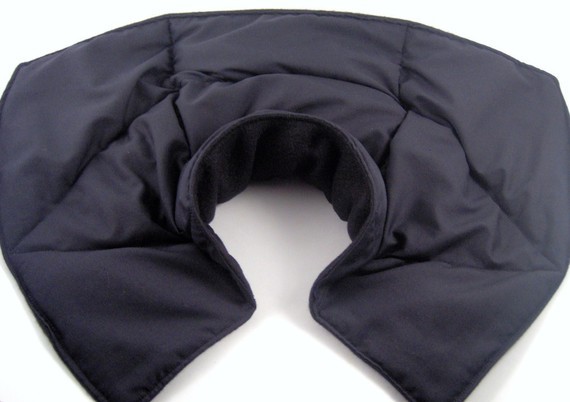 Shoulder Neck Rice Flax Heating Pad, Hot Cold Pack All Natural Pain Relief, blk