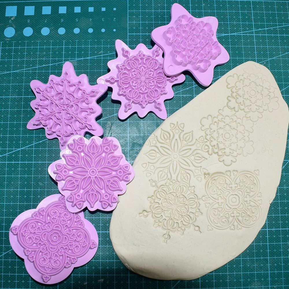 Mandala Dotting Tools Embossing Stamp Pottery Sculpting DIY Decorating Supplies