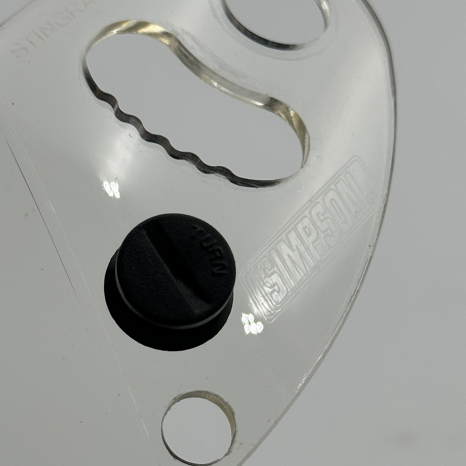 Simpson Racing StingRay Helmet Shield Clear Pre Owned