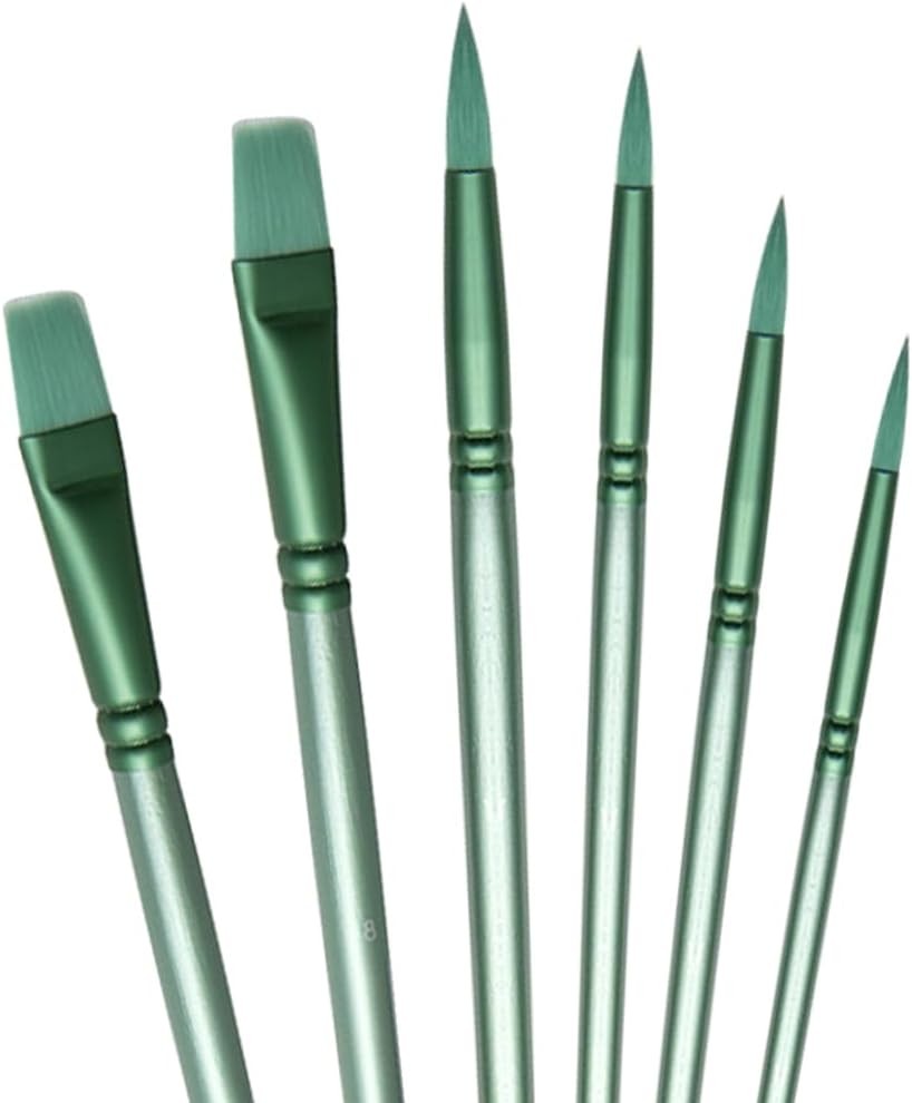 Acrylic Paint Brush Set, Watercolor Brushes, Painting Brush Nylon Hair